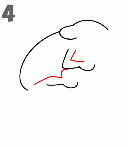 كيف ارسم حرباء 13