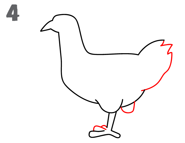 كيف ارسم دجاجة 64