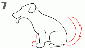 كيف ارسم كلب 15