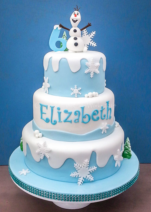 6th birthday, based on the animated film Frozen