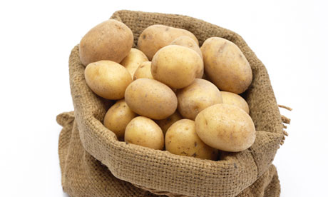 potatoes in sack