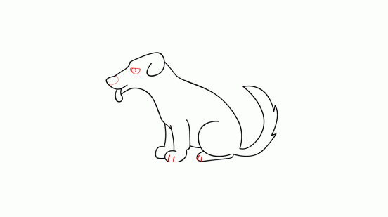 كيف ارسم كلب 1