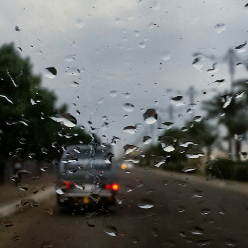 صور مطر من السيارة